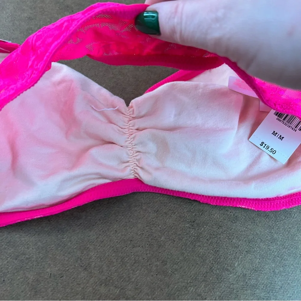 Victoria’s Secret PINK Lace Bandeau, size Medium NWT